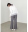 【Bab】【選べるサイズ展開】ストレッチツイルセミフレアスラックスパンツ