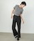 【Bab】【選べるサイズ展開】ストレッチツイルセミフレアスラックスパンツ
