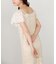 【Bab】【選べるサイズ展開】ドッキングスリーブクロシェワンピース