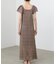 【Bab】【選べるサイズ展開】ドッキングスリーブクロシェワンピース