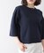 ラメ混総針ニットＴシャツ