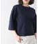 ラメ混総針ニットＴシャツ
