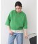 ラメ混総針ニットＴシャツ