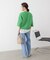 ラメ混総針ニットＴシャツ