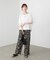 Wシルケットシフォンドッキングプルオーバー
