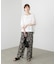 Wシルケットシフォンドッキングプルオーバー