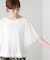 Wシルケットシフォンドッキングプルオーバー