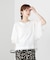 Wシルケットシフォンドッキングプルオーバー