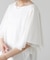 Wシルケットシフォンドッキングプルオーバー