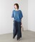 Wシルケットシフォンドッキングプルオーバー