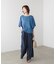 Wシルケットシフォンドッキングプルオーバー