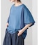 Wシルケットシフォンドッキングプルオーバー