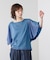 Wシルケットシフォンドッキングプルオーバー