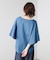 Wシルケットシフォンドッキングプルオーバー