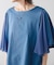 Wシルケットシフォンドッキングプルオーバー