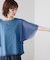 Wシルケットシフォンドッキングプルオーバー