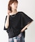 Wシルケットシフォンドッキングプルオーバー