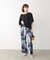 Wシルケットシフォンドッキングプルオーバー