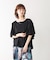 Wシルケットシフォンドッキングプルオーバー