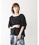 Wシルケットシフォンドッキングプルオーバー