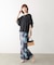 Wシルケットシフォンドッキングプルオーバー