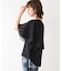 Wシルケットシフォンドッキングプルオーバー