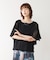 Wシルケットシフォンドッキングプルオーバー