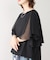 Wシルケットシフォンドッキングプルオーバー