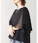 Wシルケットシフォンドッキングプルオーバー