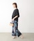 Wシルケットシフォンドッキングプルオーバー