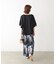 Wシルケットシフォンドッキングプルオーバー