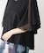 Wシルケットシフォンドッキングプルオーバー