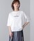 WシルケットバックシャイニーラインロゴＴ