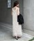 【Bab】【サイズ展開あり】フラワーレースキャミワンピース