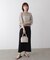 バック異素材ロゴトップス
