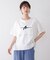 刺繍アンダーファスナーＴシャツ
