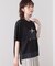 刺繍アンダーファスナーＴシャツ