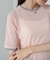 【Bab】【一枚でもインナー使いにも◎】配色レイヤードライクシアーカットソー