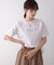 消耗加工綿天竺メタルロゴプリントTee