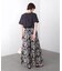 消耗加工綿天竺メタルロゴプリントTee