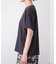 消耗加工綿天竺メタルロゴプリントTee
