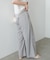 【Bab】【サイズ展開あり】ボリュームワイドタックパンツ