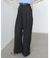 【Bab】【サイズ展開あり】ボリュームワイドタックパンツ
