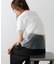 【Bab】ドットチュールレイヤードロゴカットソー