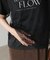 【Bab】ドットチュールレイヤードロゴカットソー