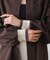 麻調バックテープ切替ブラウス