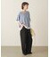 シルクライクサイドタックパンツ