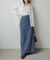 【Bab】【サイズ展開あり】ドットダメージデニムスカート