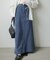 【Bab】【サイズ展開あり】ドットダメージデニムスカート
