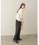 スエードリブワイドパンツ